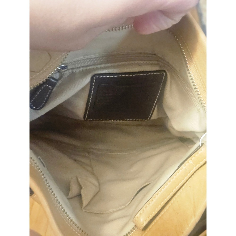 Vintage Coach 1452 Soho Soft Brown Leather Shoulder Bag + FREE Bag Charm 🎁 - Picture 11 of 14